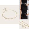 Summer Floral Metal Waist Chain Accessory For Womens Fashion