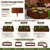3/6Pcs Flexible Splicable Garden Fence Bendable YardBorder Fence Outdoor Courtyard Landscape Decorative Fence for Ornament