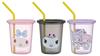 Copos de Patinador com Meus Canudos Feitos à Mão, 320ml, Melody, Kuromi, Sanrio, Japão, SIH3ST-A