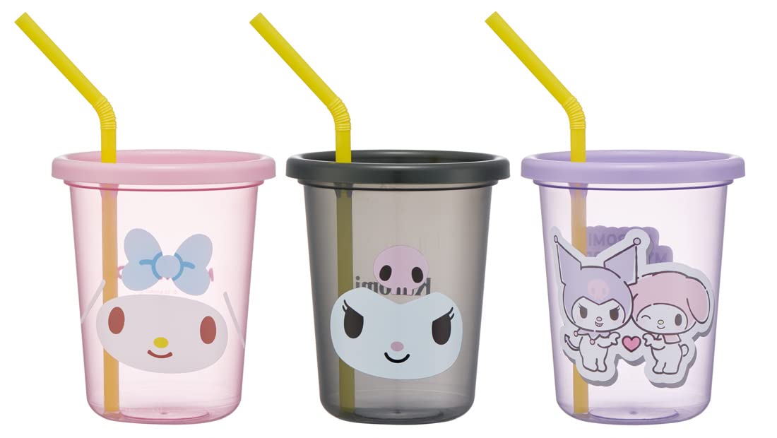 

Стакани для скейтерів з My Made in Straws, 320 мл, Мелоді, Куромі, Sanrio, Японія, SIH3ST-A