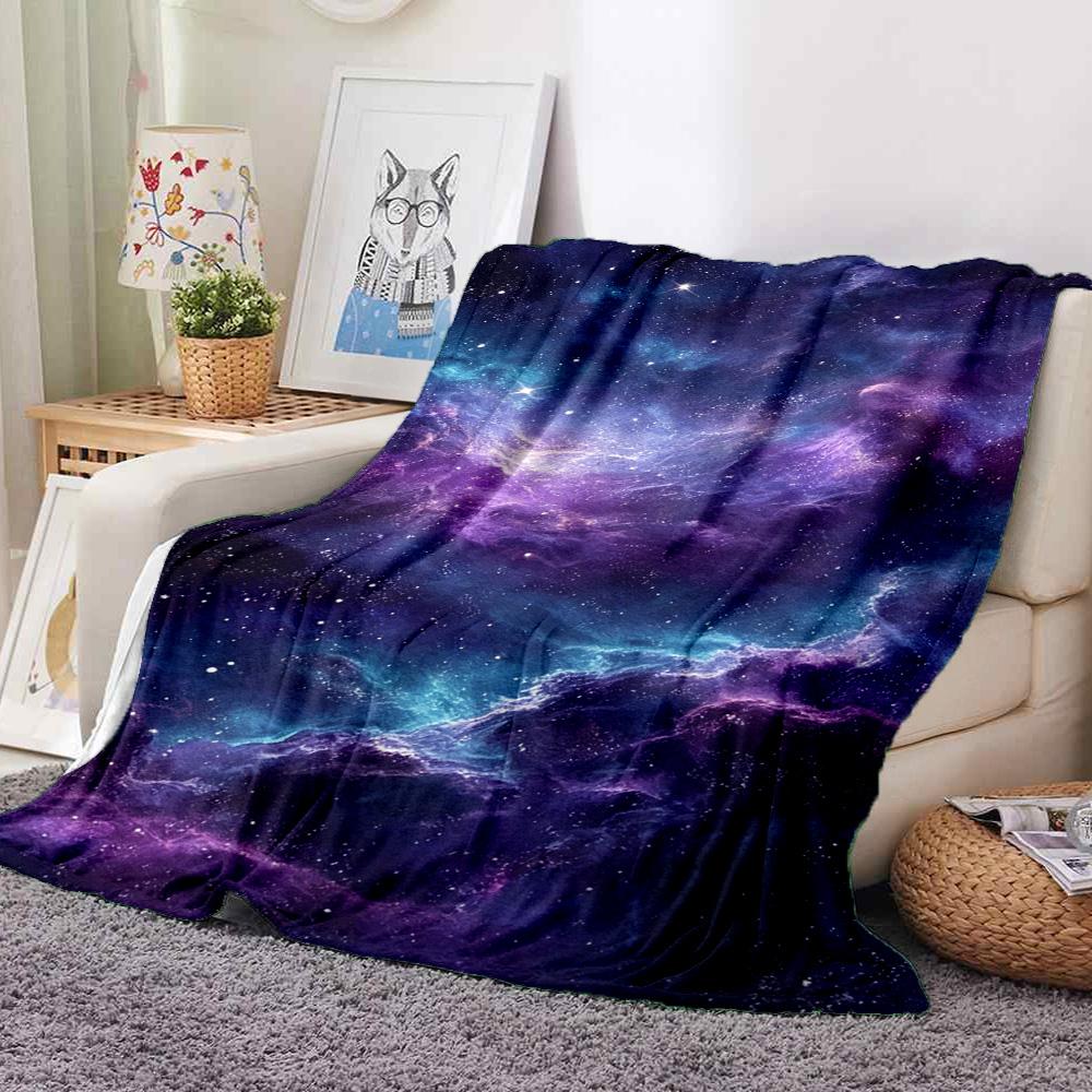 Cosmic Clouds Flannel Blanket Throw Blanket Soft Warm Sofa Bed Camping home Decor Unique Christmas Gift C9261237