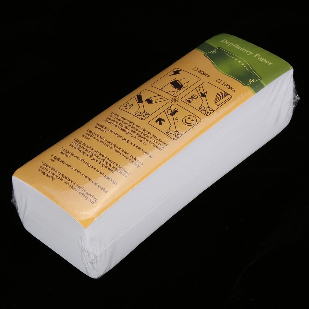 100Sheets Bag Leg Arm Armpit Hair Removal Depilatory Nonwoven Epilator Waxing Strip Paper