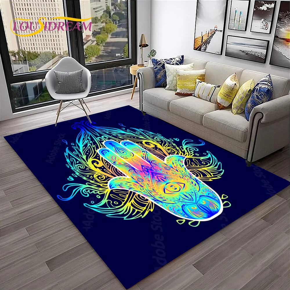 Evil Eye,Eye of Horus,Nazar Tree of Life Carpet Rug for Home Living Room Bedroom Sofa Doormat Decor,Area Rug Non-slip Floor Mat