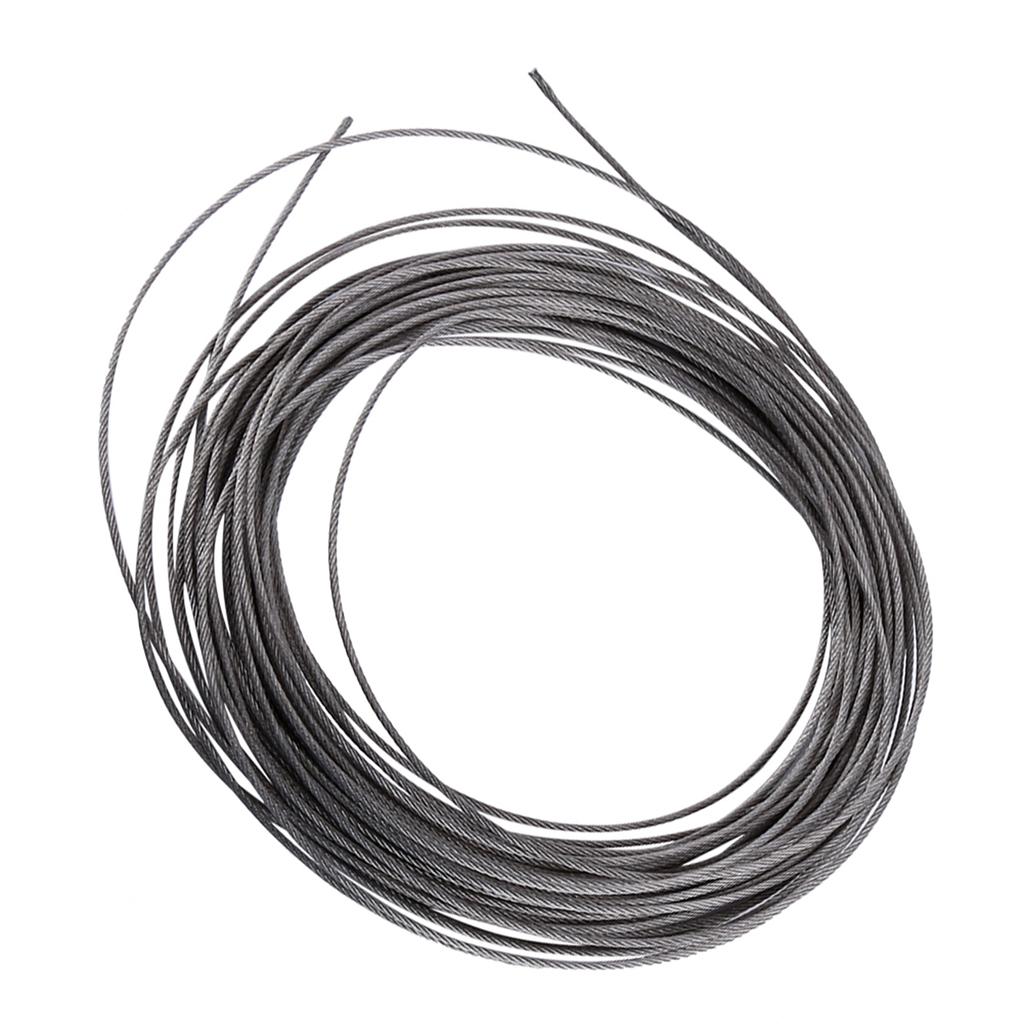 1Pc 15 Meters 304 Stainless Steel Cable Wire Rope Diameter 1.5mm