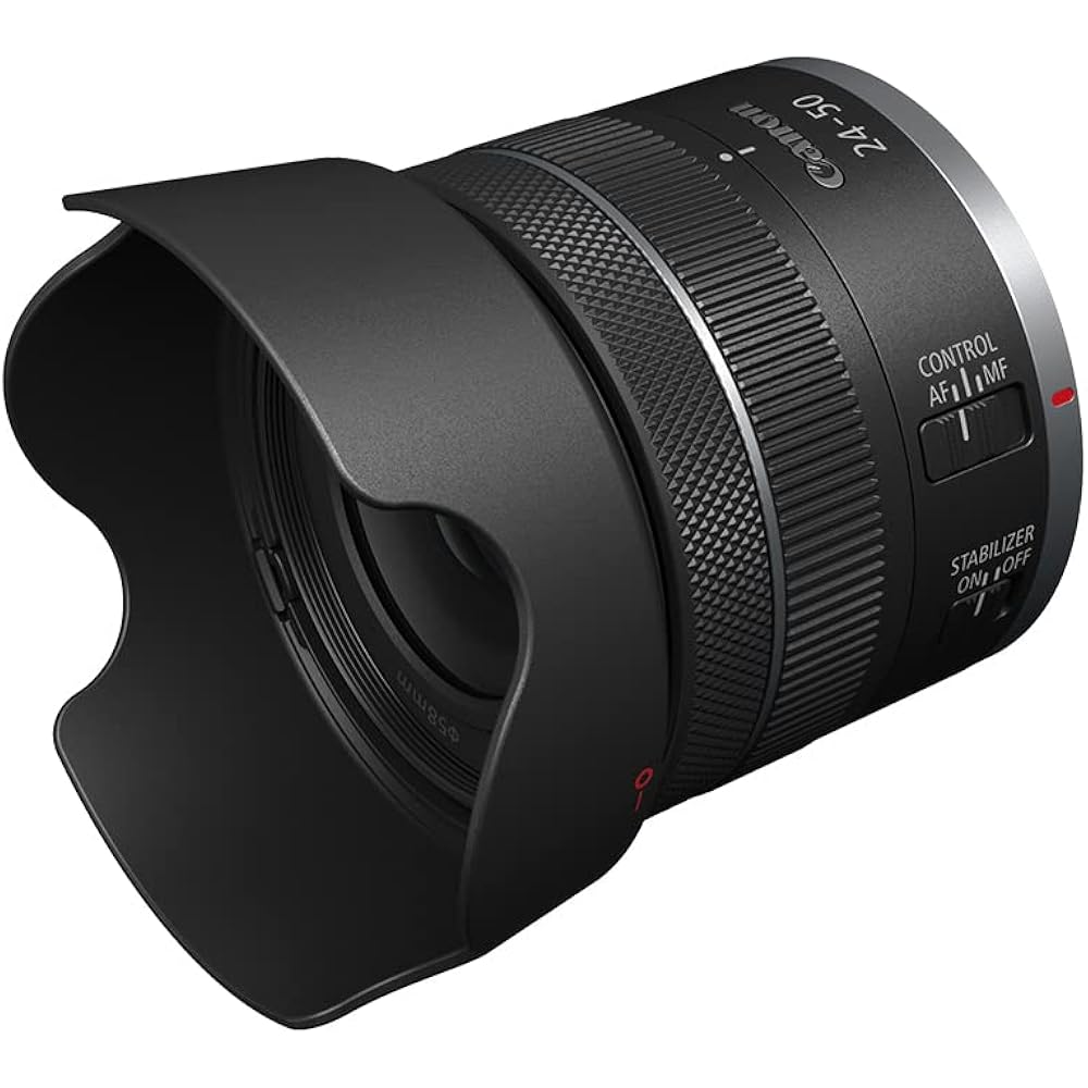 The Canon RF24-50mm F4.5-6.3 is an STM for Canon Full Frame Mirrorless RF Mount Cameras Wide Angl...