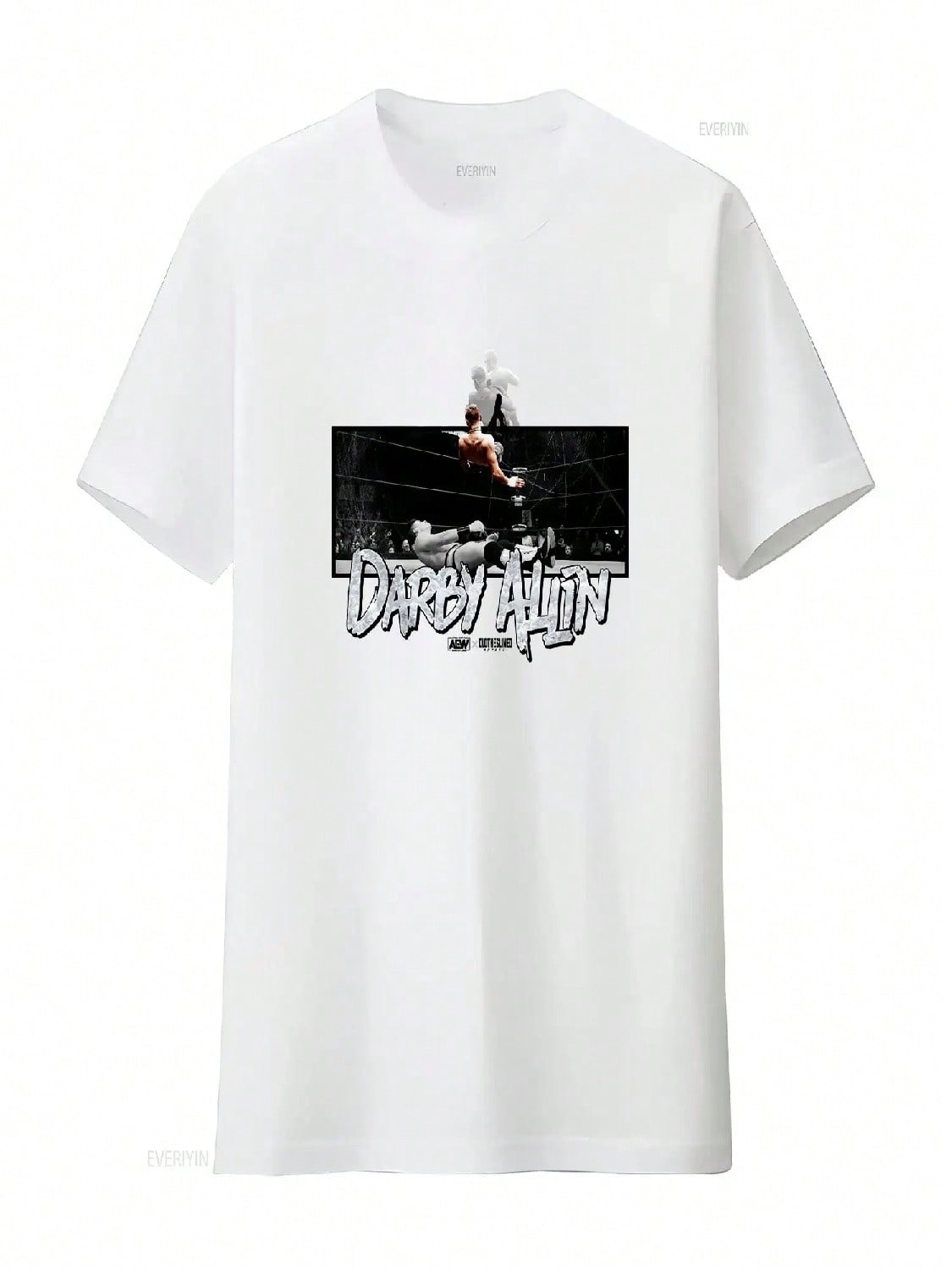 Darby Allin Legacy AEW X Clotheslined Apparel T Shirt Official Vintage Washed Fashion Versatile Soft Designer Clothes Slightly S