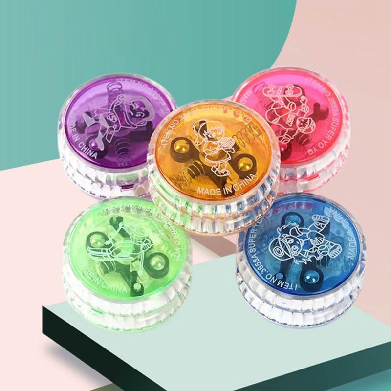 Kids Yo Yo Ball Toy High Responsive LED Yoyo Ball Child Throw Return Finger Education Gift Hand-eye Coordination Toy