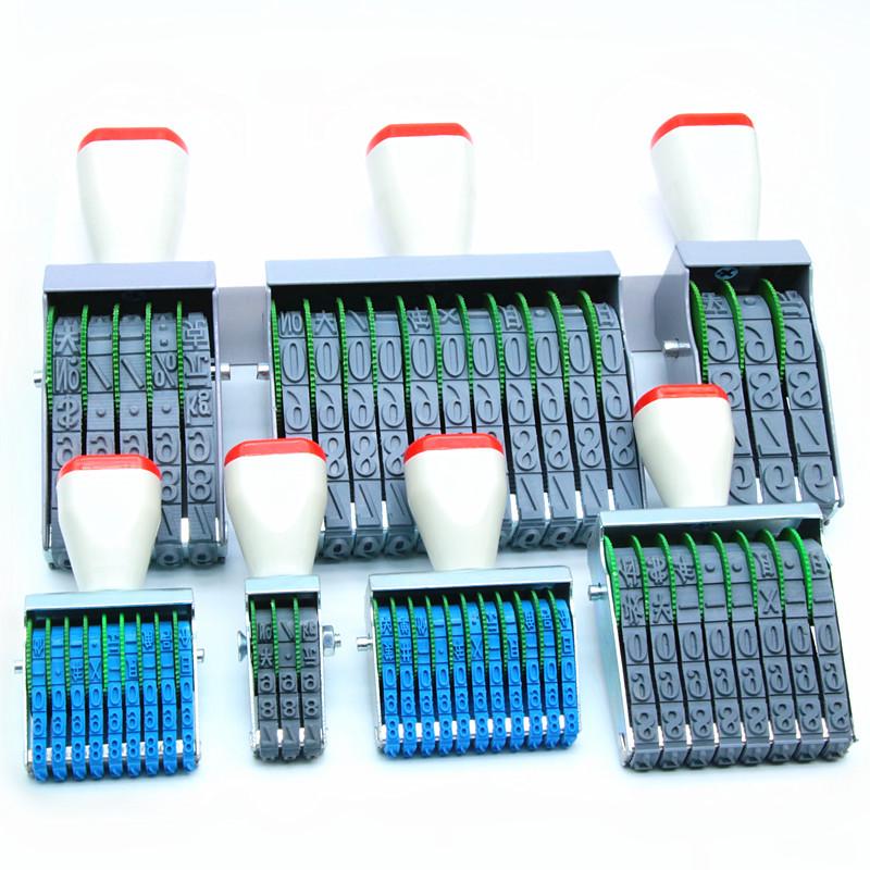 

Adjustable Rotary Wheel Stamp: Numbers 0-9, 2-18 Digits, for Coding Dates and Batch Numbers Small 2 digits