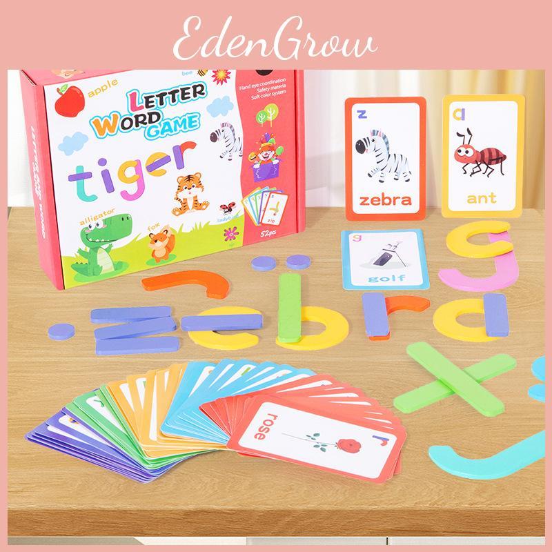 Alphabet Card English Word Matching Game Toy For Preschool Kids Learning Games