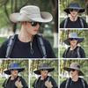 Vissershoed met Brede Rand Zonbescherming Bucket Hat Lichtgewicht Ademend UV-blokkerend Buiten