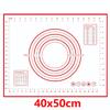 8 Size Silicone Baking Mat Reusable Nonstick Baking Sheet Thick Dough Rolling Mat with Measurements and Edge Heightening JT606