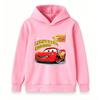 Kids Boys Girls Cute Red Racing Car 95 Graphic Print Casual Pullover Hoodie Soft Long Sleeve Warm Hooded Sweatshirt For Daily Wear And Sport