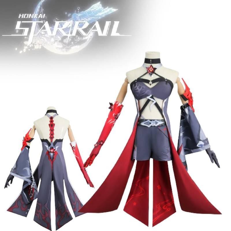 Vibrant Yellow And Red Cosplay Costume For Game Enthusiasts With Wig