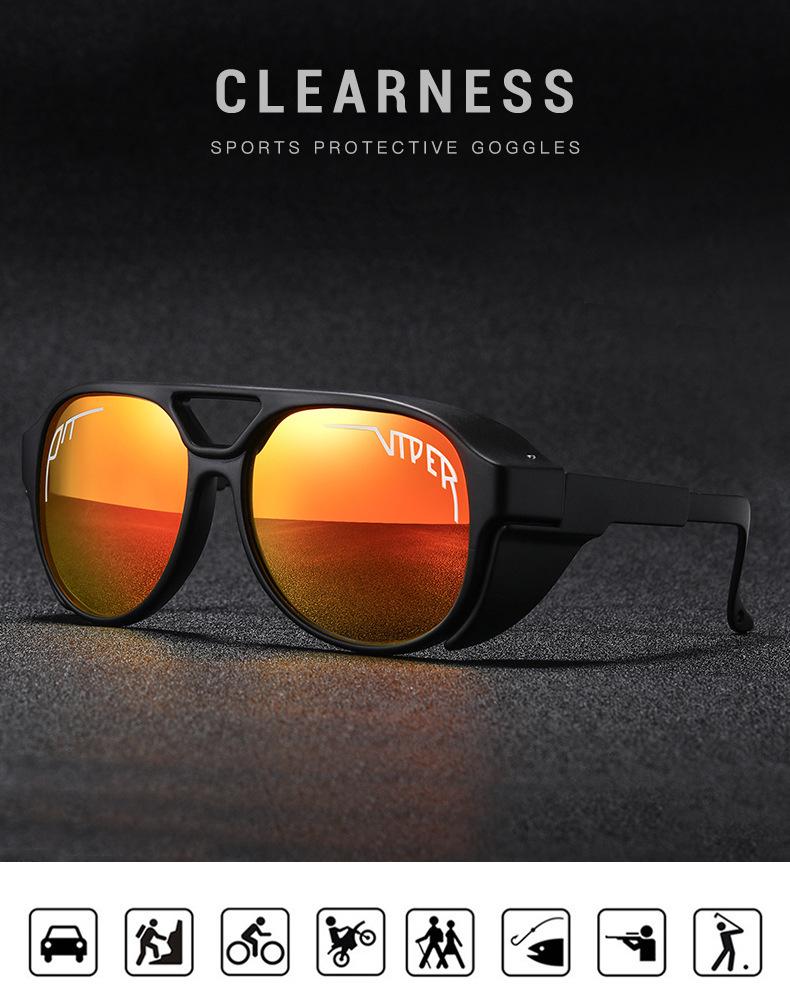 Pit Viper Polarized Windproof Cycling Sunglasses – European & American Outdoor Sports Style