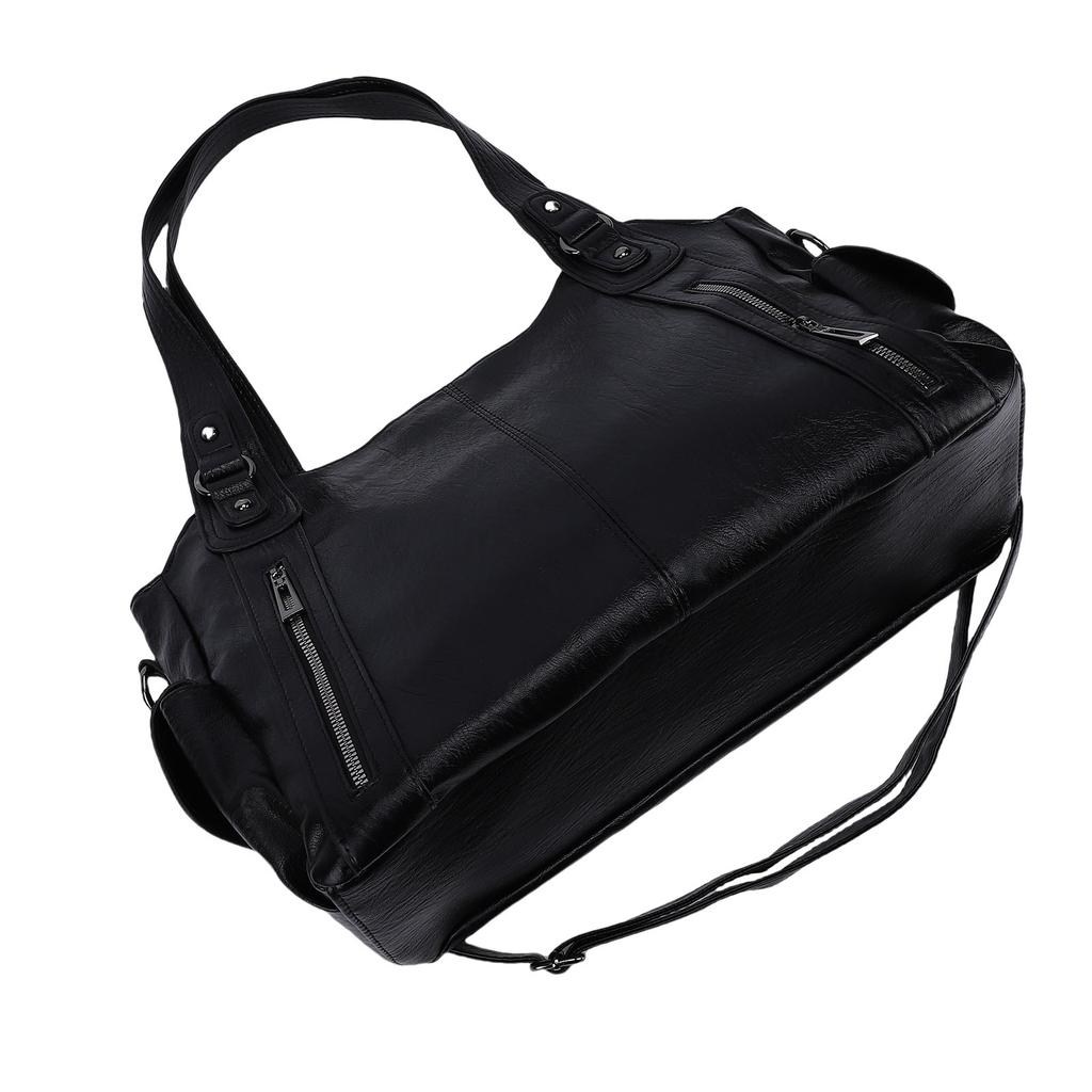 Shoulder Bag Simple Stylish PU Leather   Bag Large Capacity Handbag for Daily Use