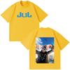 Rapper Jul Fashion Print Tshirt Unisex Unisex Hip Hop Fashion Tshirt Cotton Vintage Shortsleeved Oversized Tshirts Streetwear