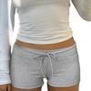 European & American Sexy Low-Waist Lace-Up Yoga Shorts: Athletic, Casual Fit