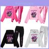 Ensemble Sweat à Capuche et Pantalon Kpop Demon Hunters Motif pour Enfants en Coton pour Enfants Actifs