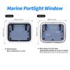 Marine Hatch Porthole Window 17 X 21in Square Heavy Duty Aluminum Alloy Deck Hatch Window with Support Rod and Handle for Yacht RV