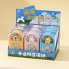 Mini Ins Style Desktop Clock Cute Cartoon Figure Silent Movement Wear-Resistant Case Anti-Drop Alarm Desk Clock for Kids