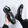 Fashion Summer New Men Sandals Black Yellow Casual Anti-slip Wear-resistant Breathable  Fashionable Beach Shoes Sizes 38-46 Men Sandals
