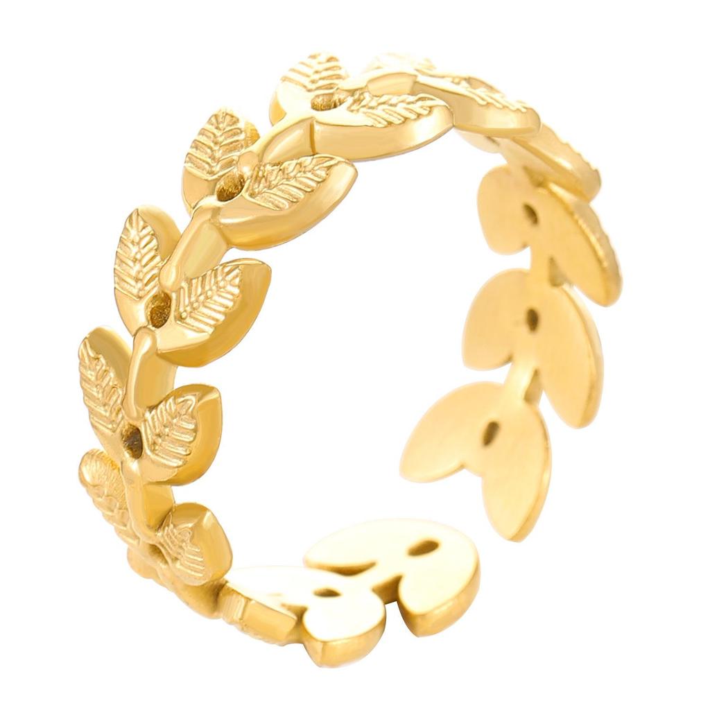 High-End Edelstahl Blumen- & Seestern Offener Ring für Damen