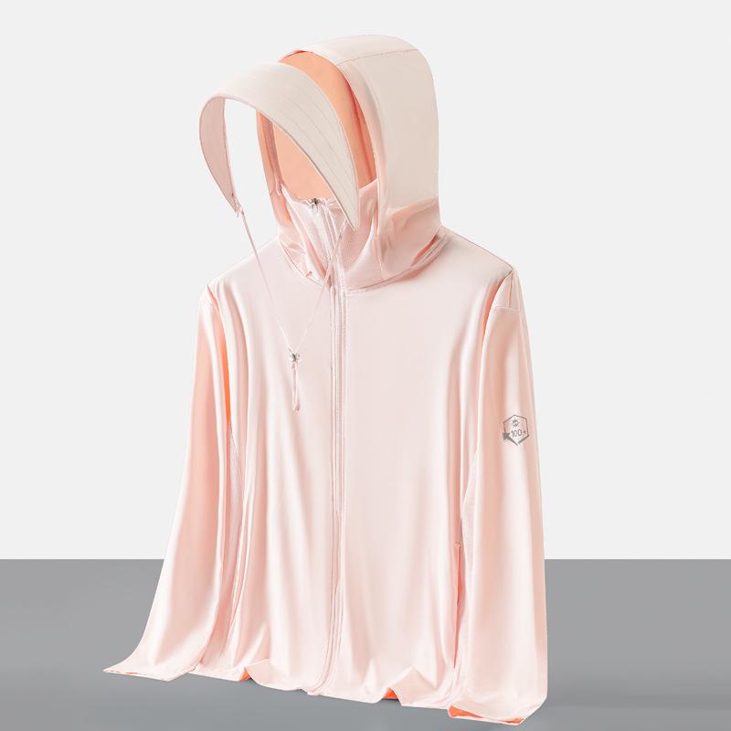 

Женская летняя куртка из ледяного шелка с защитой от ультрафиолета UPF 100+ M (100-120 jin)