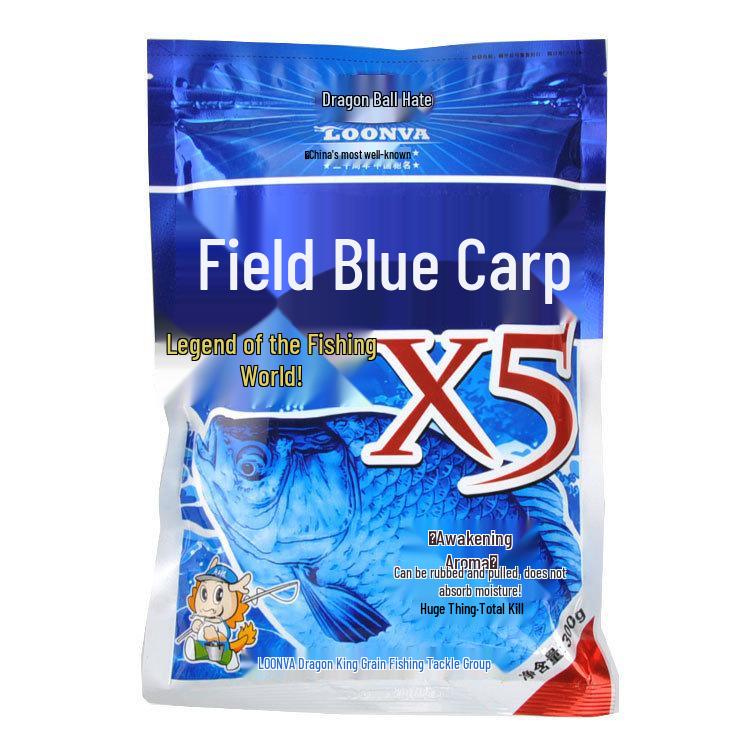 Dragon King Blue Jix Bait X5: 5-Grain Power with Red Worm & Milk Fragrance for Wild Fishing