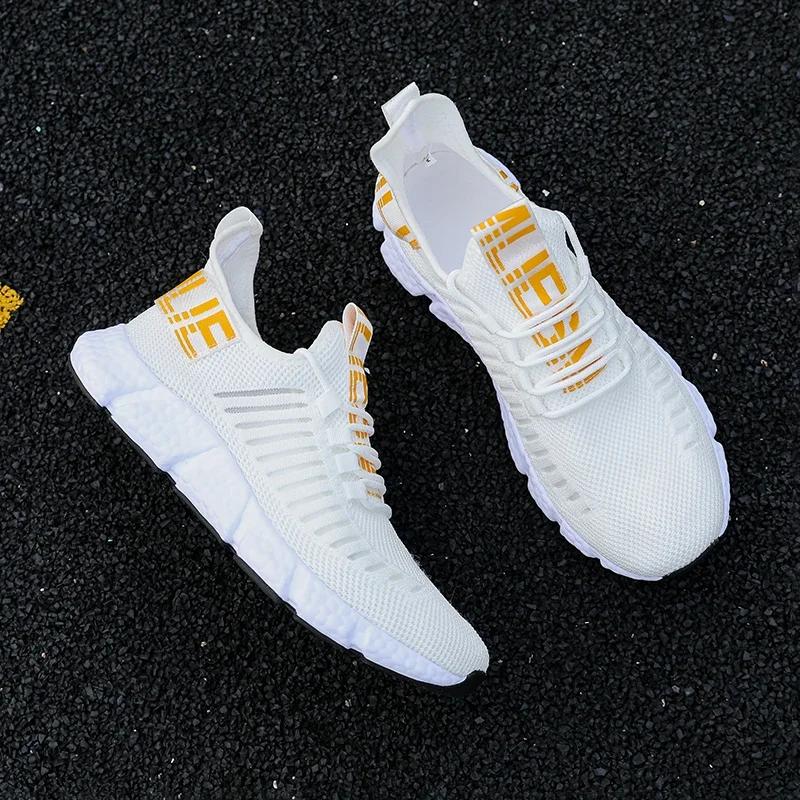 Men Casual Mesh Sneakers Travel Outdoor Summer Breathable Platform Fashion Tennis Comfortable Hiking Vulcanized Shoes Large Size