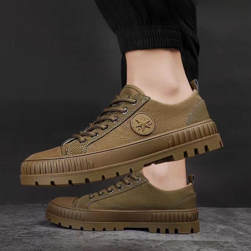 Herren Arbeitsschuhe Plateau Rutschfest Abriebfest Atmungsaktiv Trainingsschuhe Sommer Outdoor Fahren Klettern Freizeit Zapatos Hombre