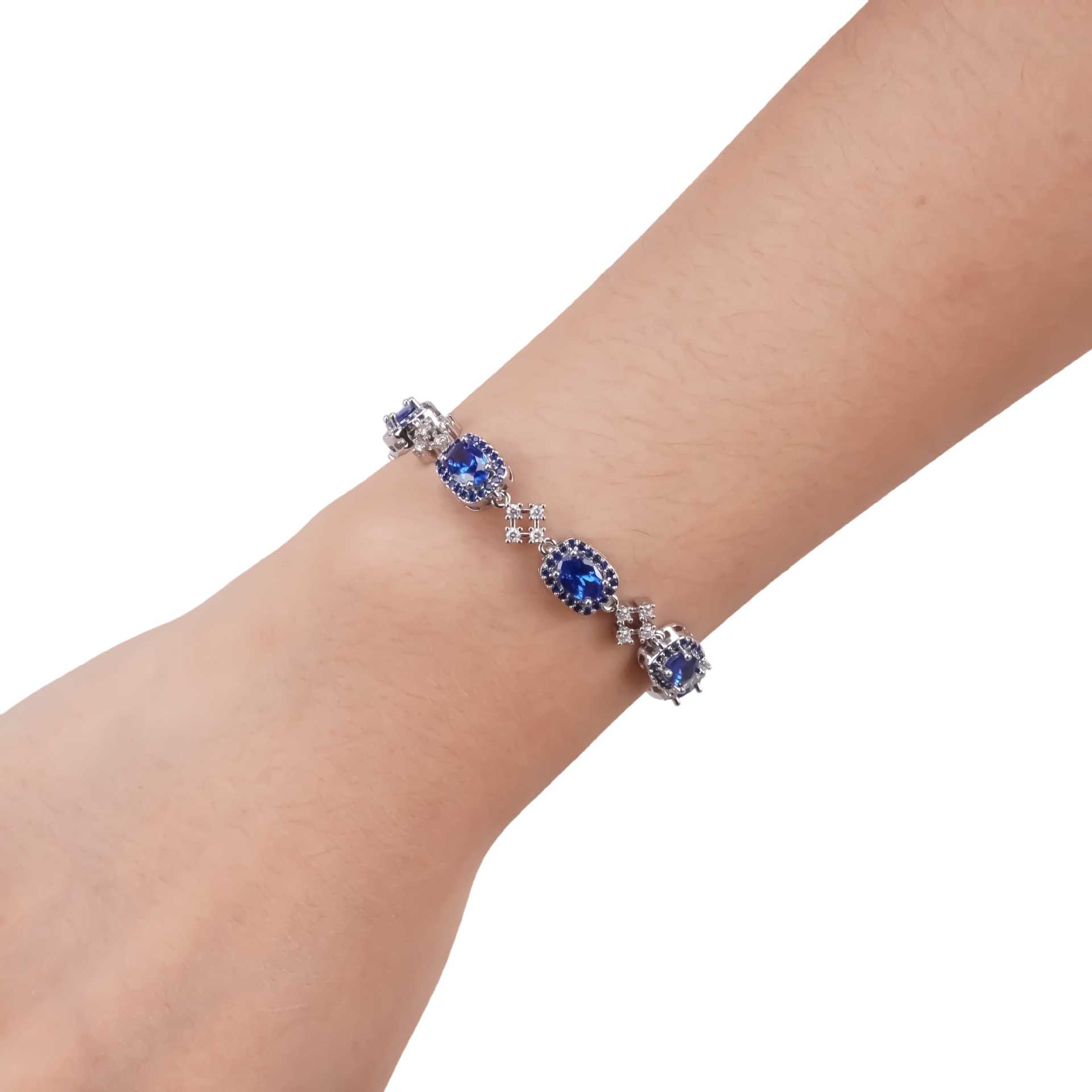 2026 Европейский и Американский Браслет с Драгоценными Камнями Новый Легкий Люкс Высококачественное Ювелирное Изделие Браслет Модный Дизайн Ювелирных Изделий для Мужчин и Женщин 20CM