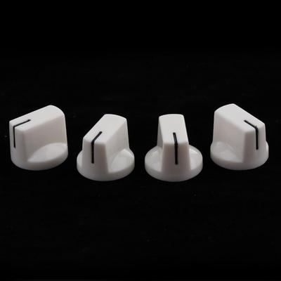 4 Pack Plastic Flat Pointer Guitar Effect Pedal Knobs for Acoustic Electric Parts
