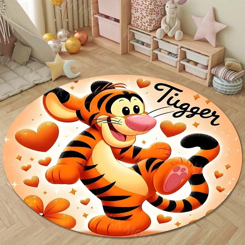 3D P-P0kemon Gengar Round Rugs Bedroom Living Room Home Decor Floor Mats for Kids Room Bath Chair Mat Carpet Next Day Shipping