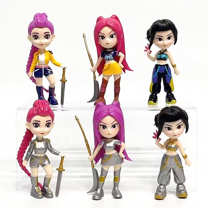 Kpop Devil Hunter Rumi Zoe Mira anime polyvinyl chloride character collection desktop trinkets Childrens New Year gift