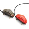 12V Motorcycle LED Tail Light License Plate Lamp Red Smoke Rear Taillight Brake Stop Running Signal Universal For Bike Dirt Bike