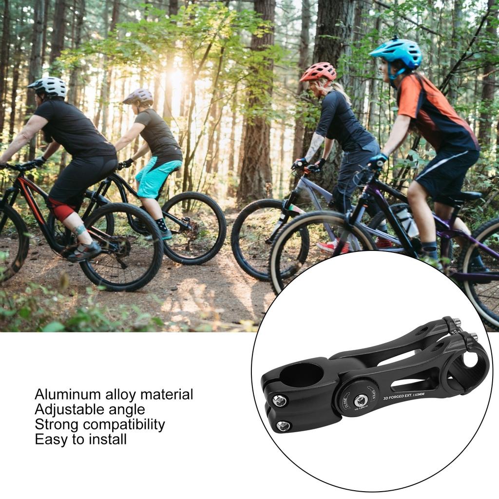 31.8x110mm Aluminum Alloy Mountain Hollow Handlebar Stem Cycling Accessory