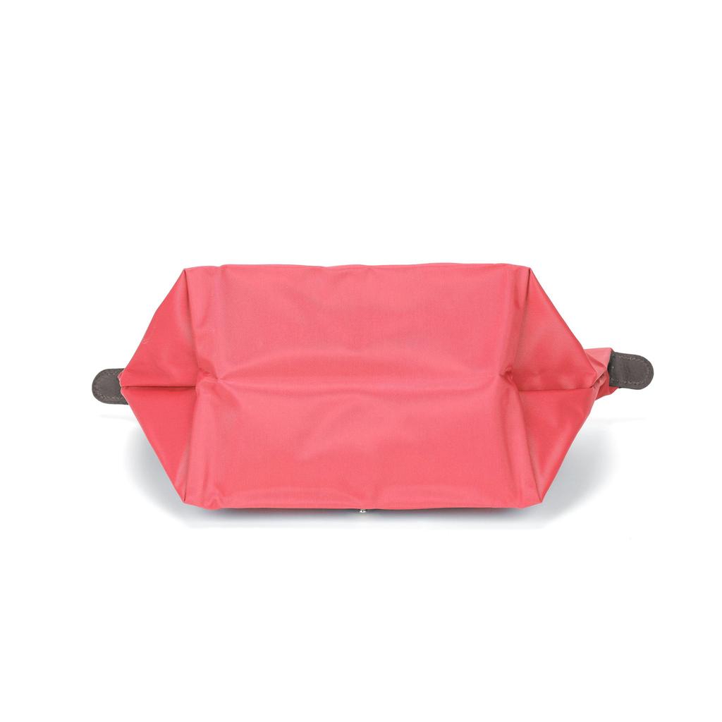 Longchamp Le Pliage 23 Embroidered Logo Solid Color Snap Zipper Closure Canvas Dumpling Tote Bag Small Women Tote Bags Pink 1621089P76