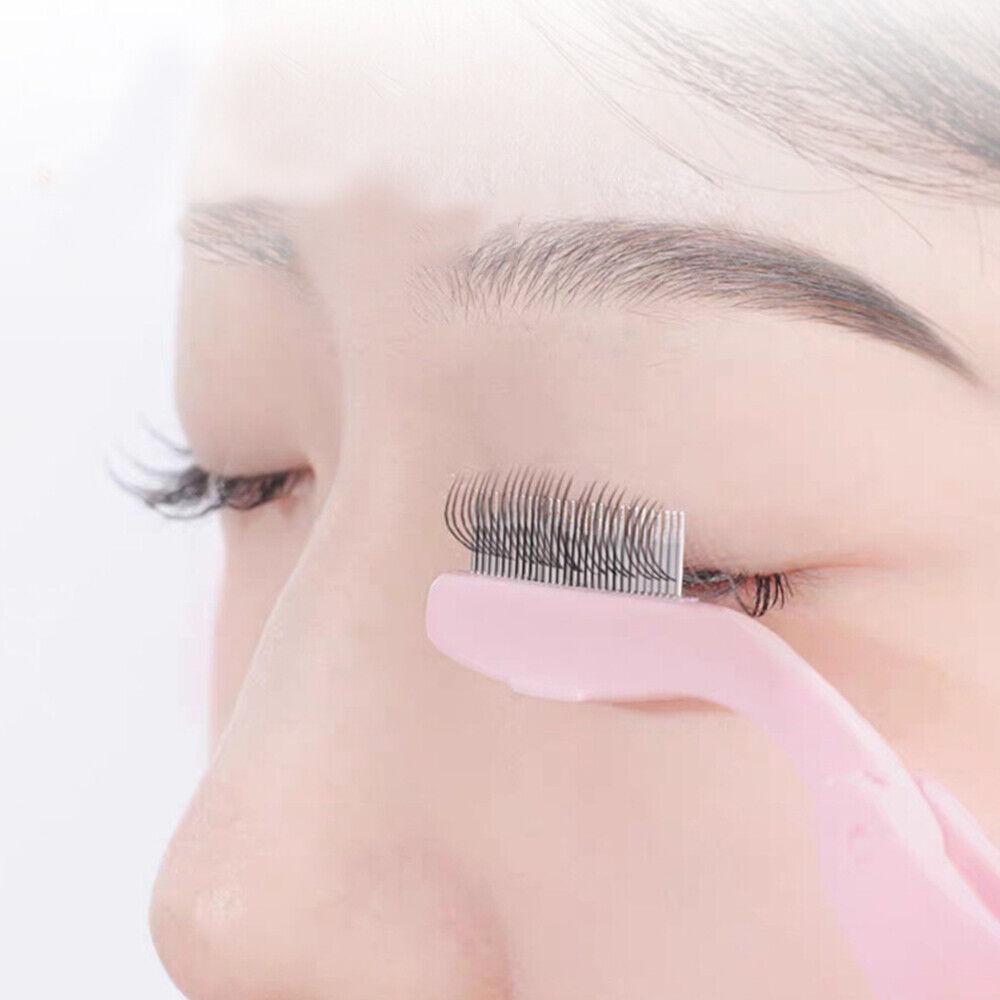 1PC Foldable Eyelash Comb Metal Eyebrow Brush Tool Mascara Separator Lash