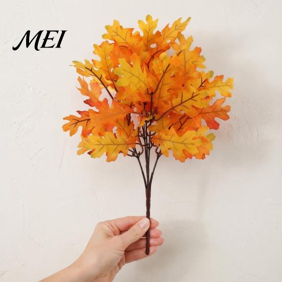 Long Lasting Decorative Plants Artificial Maple Leaves, Faux Silk Hanging Plant for Home Decor, Realistic Cascading Valentine's Day Floral Presents