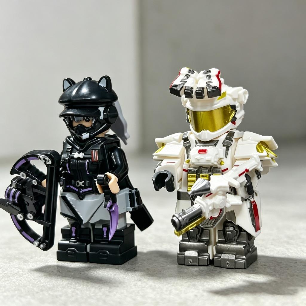 Delta Action Minifigure Soldato Forze Speciali Articolato Blocco da Costruzione Lingxiao Garrison Regalo per Ragazzo