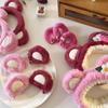 Strawberry Bear Plush Ears Headband Cartoon Face Wash Non-Slip Cute Headdress