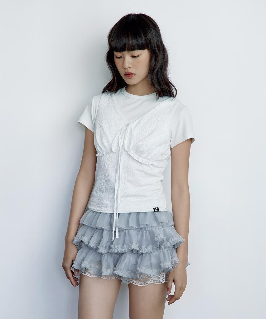 ROUGHNECK Tutu Pants Skirt Gray