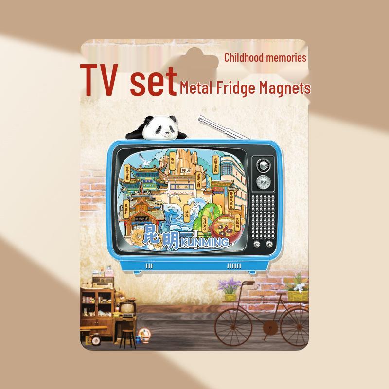 Magnetic Metal Refrigerator Magnets: City-Themed Cultural Souvenirs and Creative Tourist Gifts