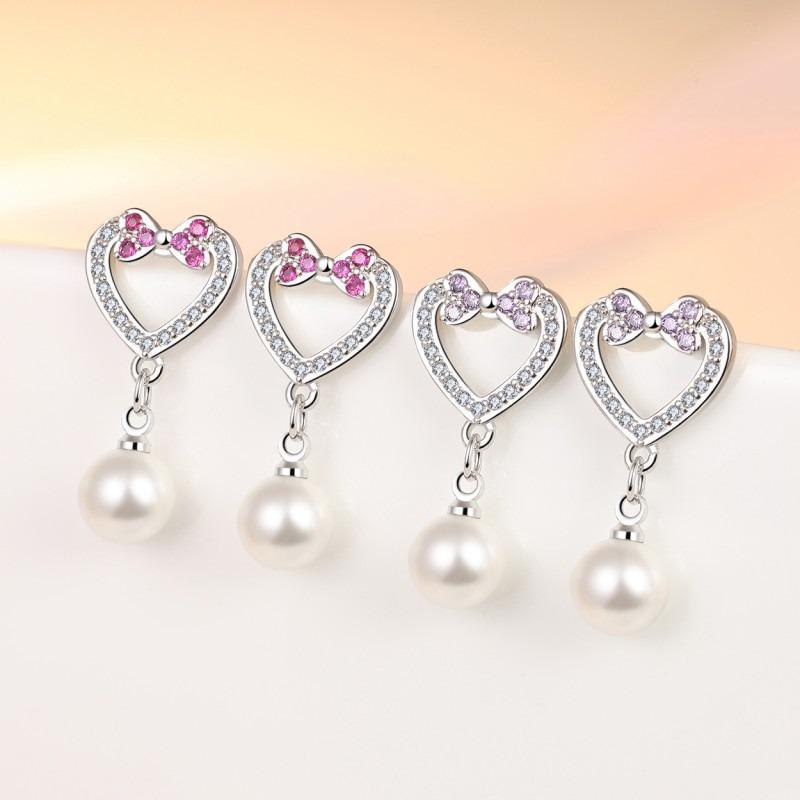 Lindon Kupferlegierung Zirkon Ohrringe Tropfen Ohrringe für Frauen Hochzeit Party Geschenke