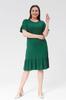 Women's Big Size Dress Plus Size Armband Skirt Ruffle Viscose Dress