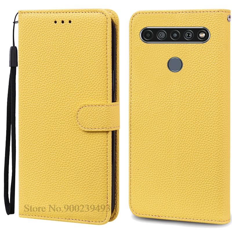 For LG K61 Etui Myk Silikon Lær Lommebok Flip Etui For LG K61 Deksel Coque For Fundas LG K61 LGK61 K 61 Telefonetuier Skall