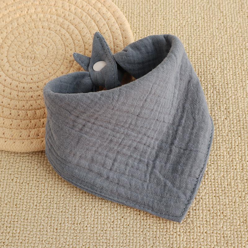 Effen Kleur Gekreukelde Muslin Katoenen Baby Slab - Pasgeboren Spuugvrij & Ademend