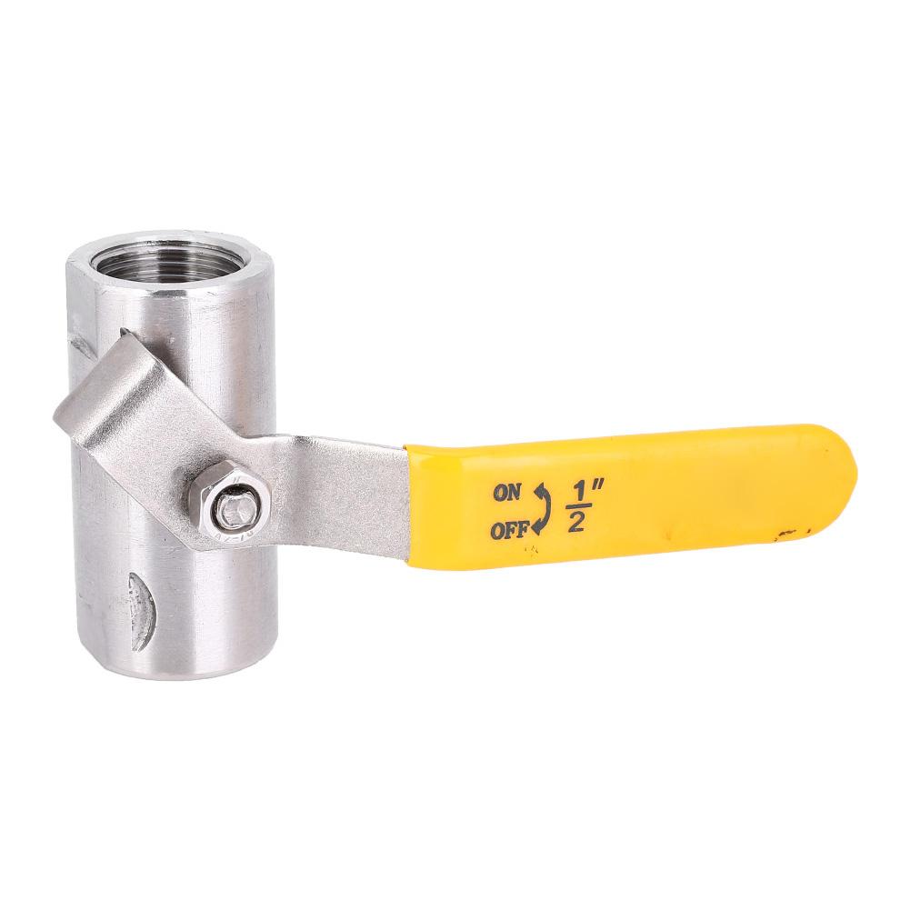 Wide Ball Valve Threaded AllSteel 201 Stainless Steel Mechanical Valve Industrial Accessory(DN15