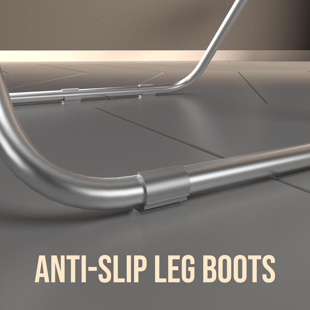 Premium Cloth Iron & Plastic Drying Stand - 3 Way Folding | 42 Feet Drying Length |Total 20 Drying Rails (Silver)