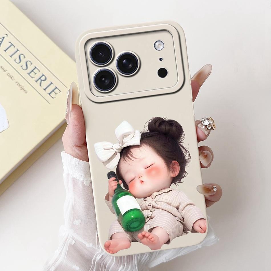 For iPhone 17 Pro Max 17Pro Cute Rabbit Cat Cartoon Phone Case For iPhone17 Pro 17ProMax Shockproof Soft Silicone Cases